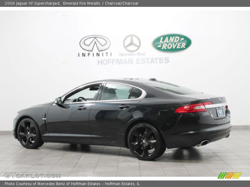 Emerald Fire Metallic / Charcoal/Charcoal 2009 Jaguar XF Supercharged