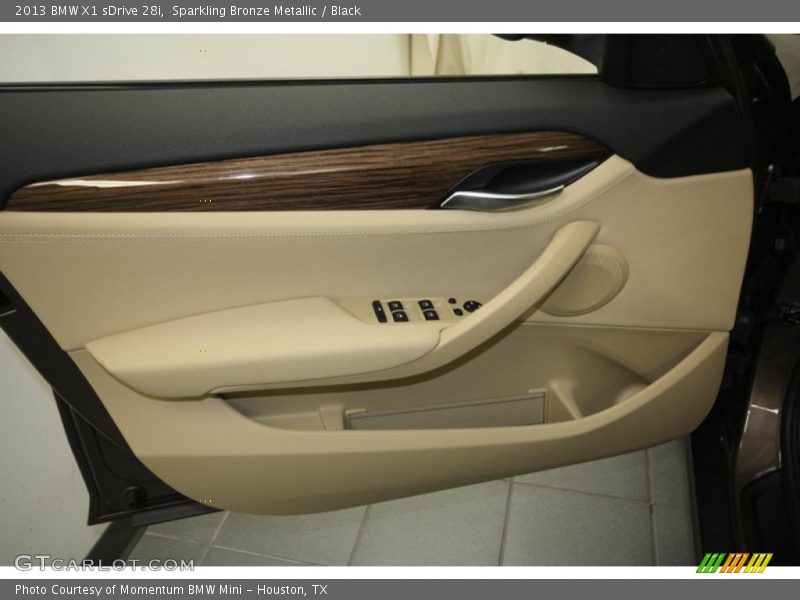 Sparkling Bronze Metallic / Black 2013 BMW X1 sDrive 28i