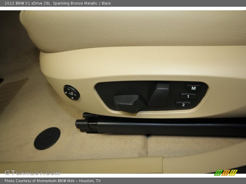 Sparkling Bronze Metallic / Black 2013 BMW X1 sDrive 28i