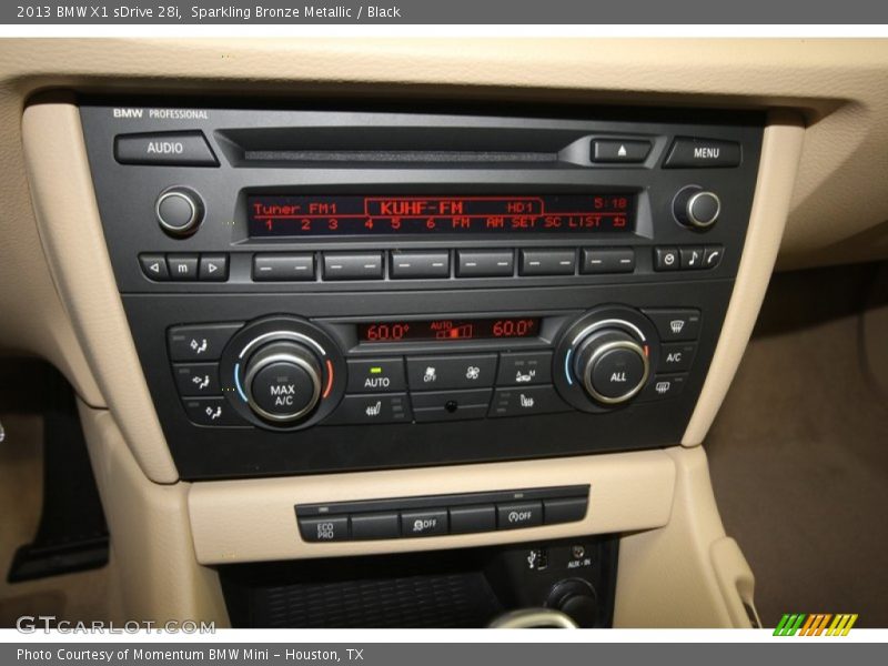 Sparkling Bronze Metallic / Black 2013 BMW X1 sDrive 28i