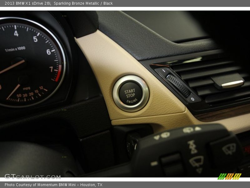 Sparkling Bronze Metallic / Black 2013 BMW X1 sDrive 28i