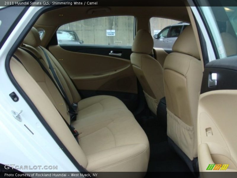 Shimmering White / Camel 2011 Hyundai Sonata GLS