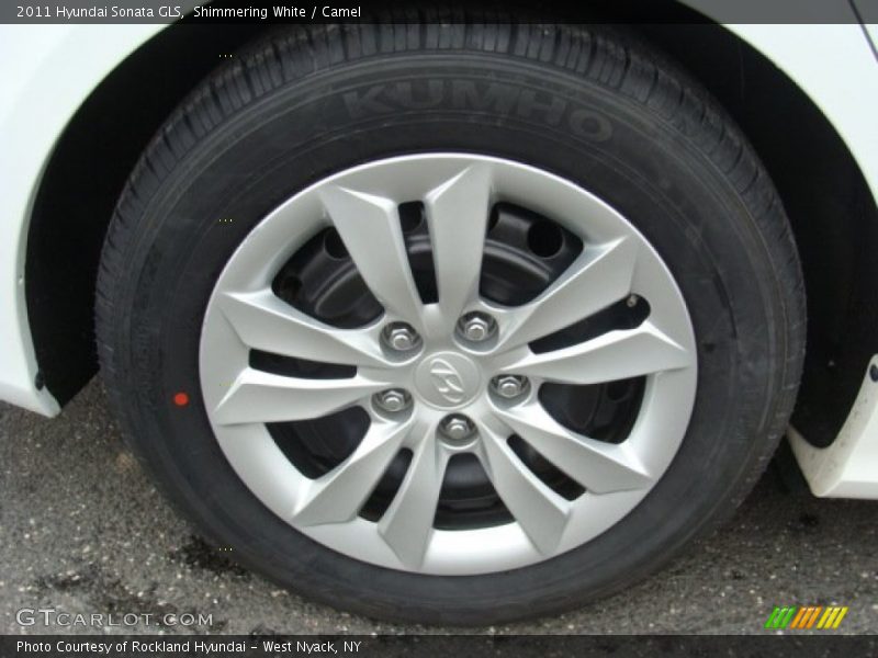 Shimmering White / Camel 2011 Hyundai Sonata GLS