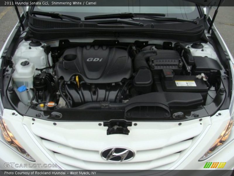 Shimmering White / Camel 2011 Hyundai Sonata GLS