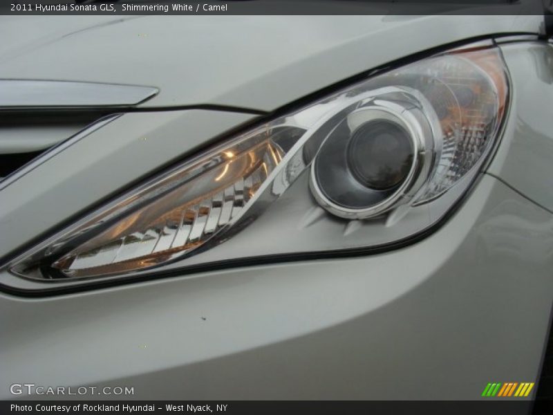 Shimmering White / Camel 2011 Hyundai Sonata GLS