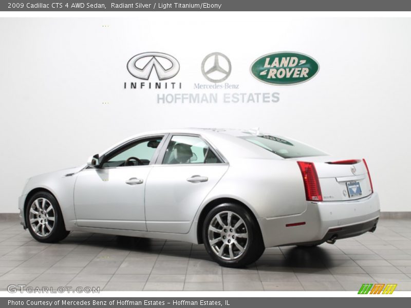 Radiant Silver / Light Titanium/Ebony 2009 Cadillac CTS 4 AWD Sedan