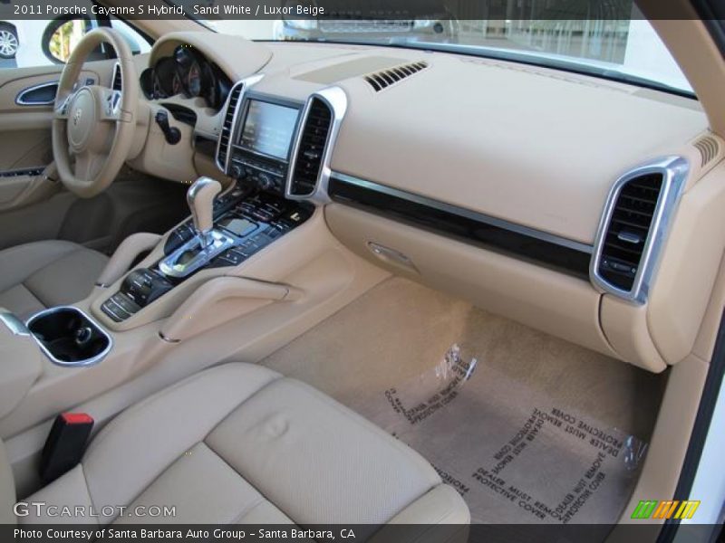 Sand White / Luxor Beige 2011 Porsche Cayenne S Hybrid