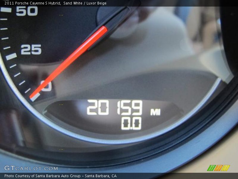 Sand White / Luxor Beige 2011 Porsche Cayenne S Hybrid