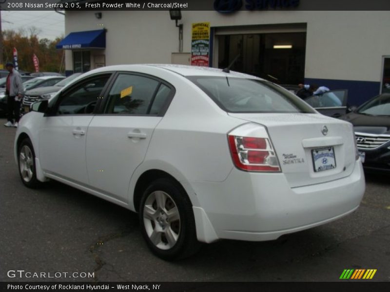 Fresh Powder White / Charcoal/Steel 2008 Nissan Sentra 2.0 S
