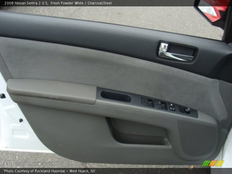 Fresh Powder White / Charcoal/Steel 2008 Nissan Sentra 2.0 S