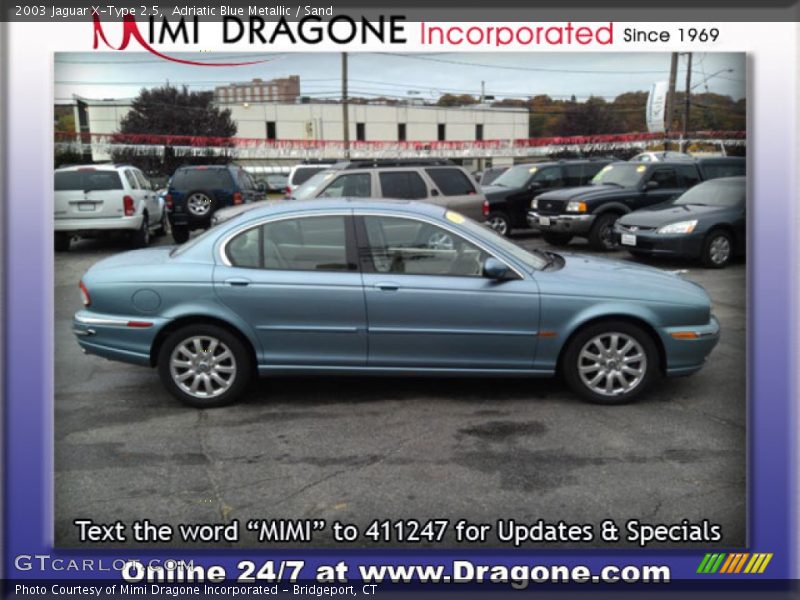 Adriatic Blue Metallic / Sand 2003 Jaguar X-Type 2.5