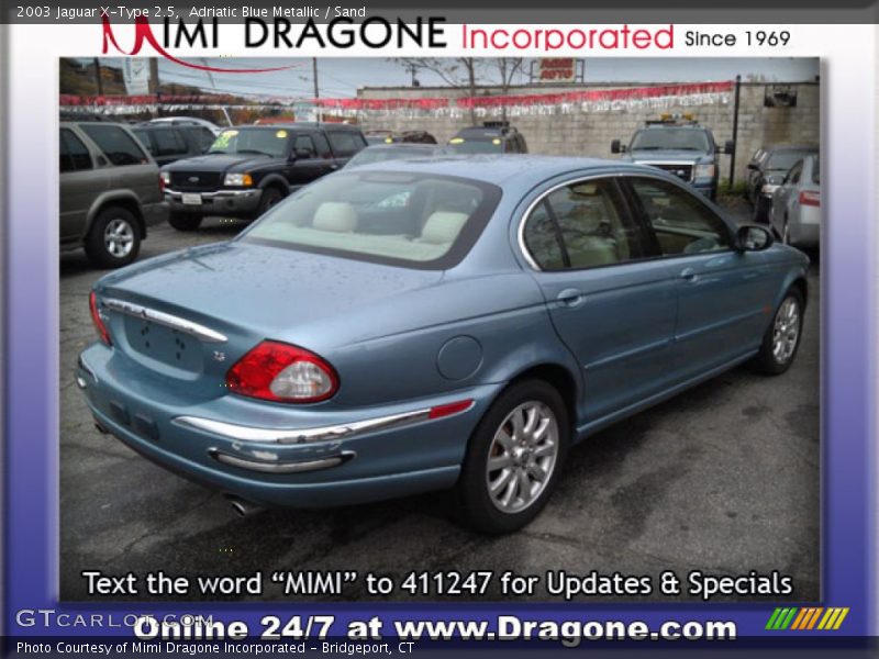 Adriatic Blue Metallic / Sand 2003 Jaguar X-Type 2.5