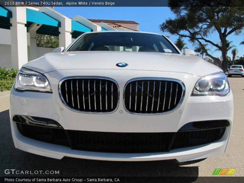 Alpine White / Veneto Beige 2013 BMW 7 Series 740Li Sedan