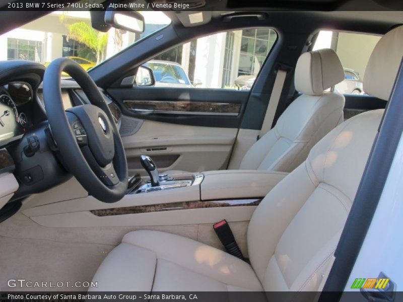 Alpine White / Veneto Beige 2013 BMW 7 Series 740Li Sedan