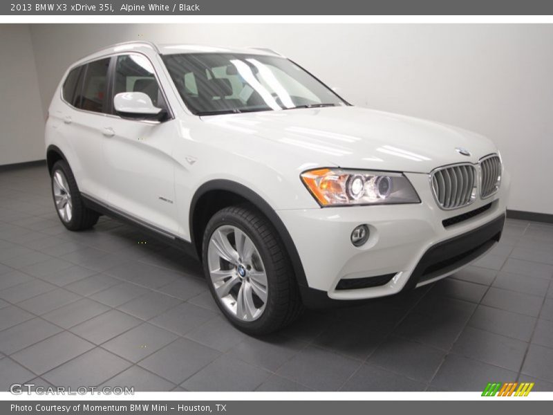 Alpine White / Black 2013 BMW X3 xDrive 35i
