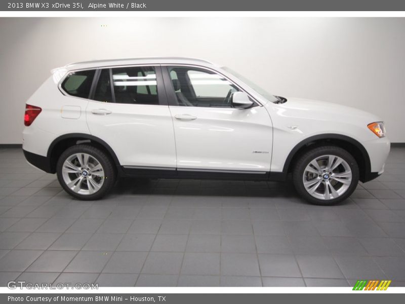 Alpine White / Black 2013 BMW X3 xDrive 35i
