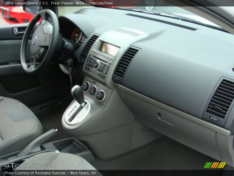 Fresh Powder White / Charcoal/Steel 2008 Nissan Sentra 2.0 S