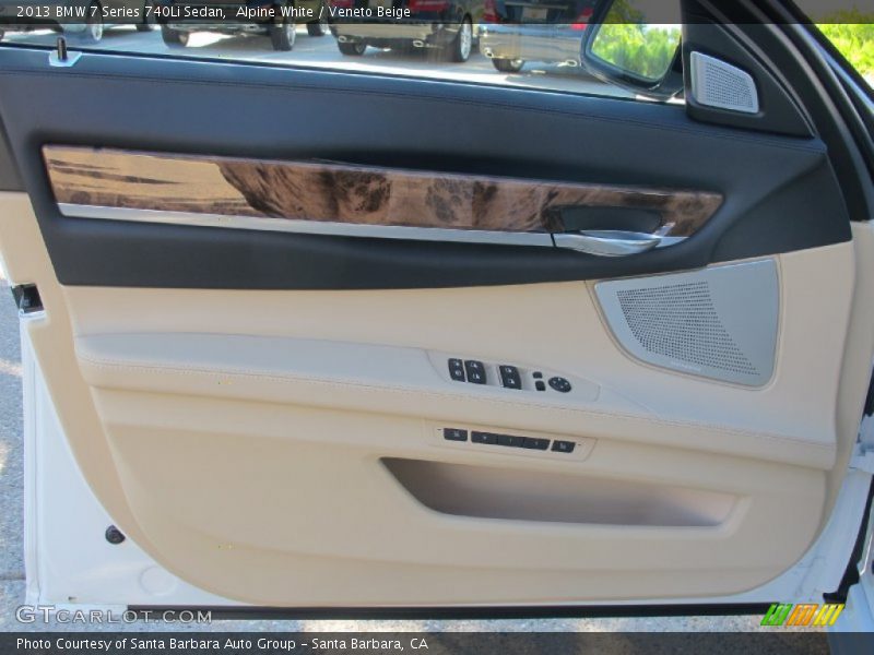 Alpine White / Veneto Beige 2013 BMW 7 Series 740Li Sedan