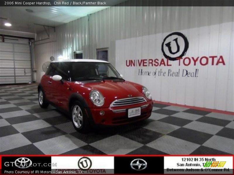 Chili Red / Black/Panther Black 2006 Mini Cooper Hardtop