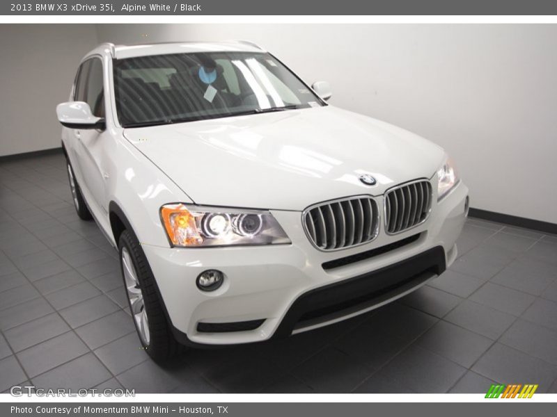 Alpine White / Black 2013 BMW X3 xDrive 35i