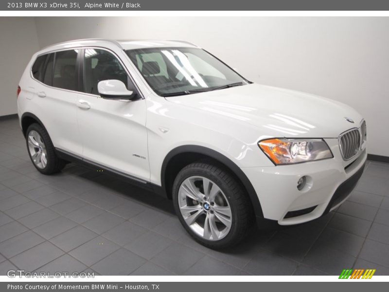 Alpine White / Black 2013 BMW X3 xDrive 35i