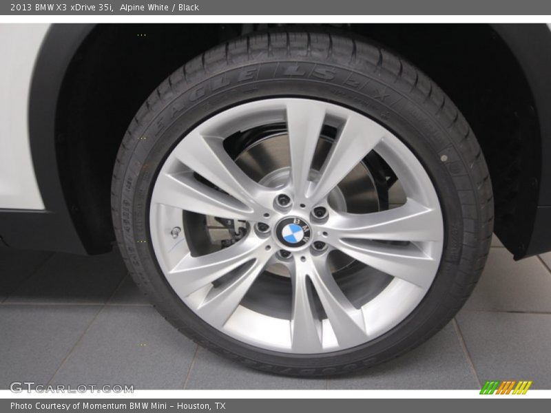 Alpine White / Black 2013 BMW X3 xDrive 35i
