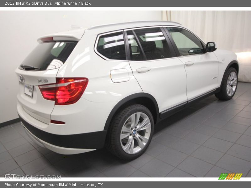 Alpine White / Black 2013 BMW X3 xDrive 35i