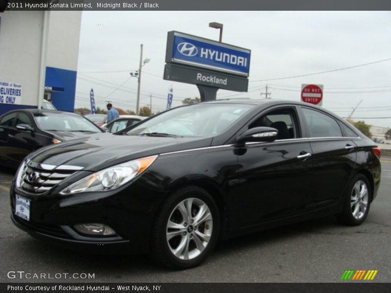 Midnight Black / Black 2011 Hyundai Sonata Limited