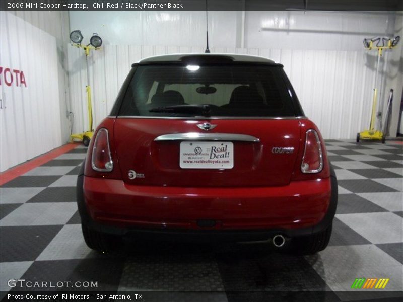 Chili Red / Black/Panther Black 2006 Mini Cooper Hardtop