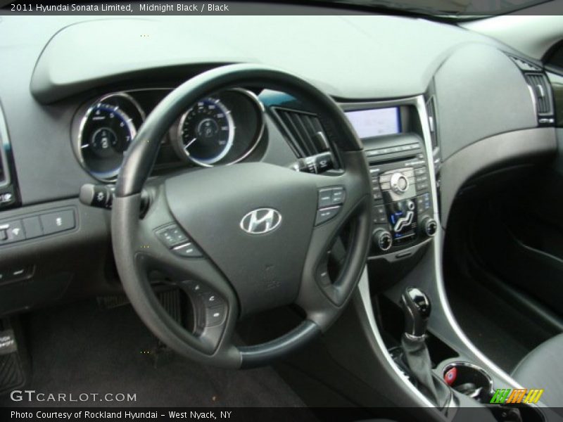 Midnight Black / Black 2011 Hyundai Sonata Limited