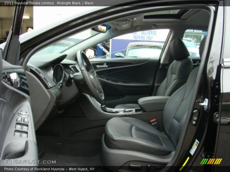 Midnight Black / Black 2011 Hyundai Sonata Limited