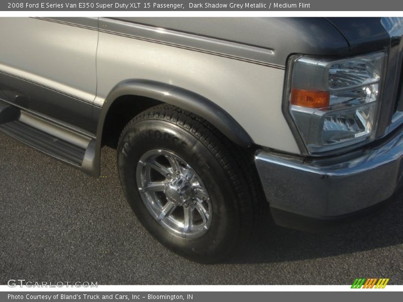 Dark Shadow Grey Metallic / Medium Flint 2008 Ford E Series Van E350 Super Duty XLT 15 Passenger