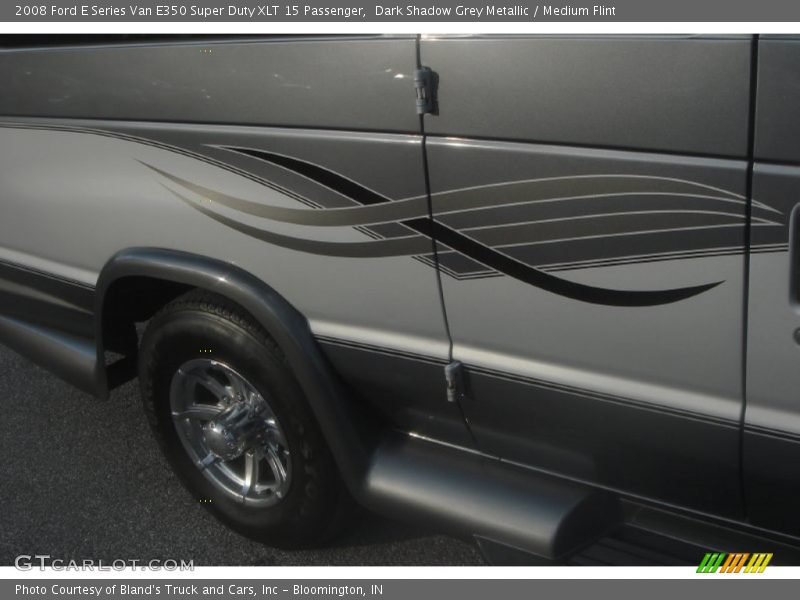 Dark Shadow Grey Metallic / Medium Flint 2008 Ford E Series Van E350 Super Duty XLT 15 Passenger