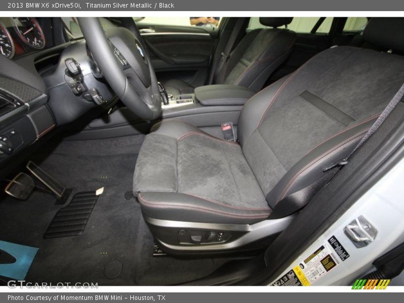 Titanium Silver Metallic / Black 2013 BMW X6 xDrive50i