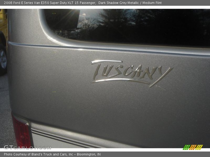 Dark Shadow Grey Metallic / Medium Flint 2008 Ford E Series Van E350 Super Duty XLT 15 Passenger