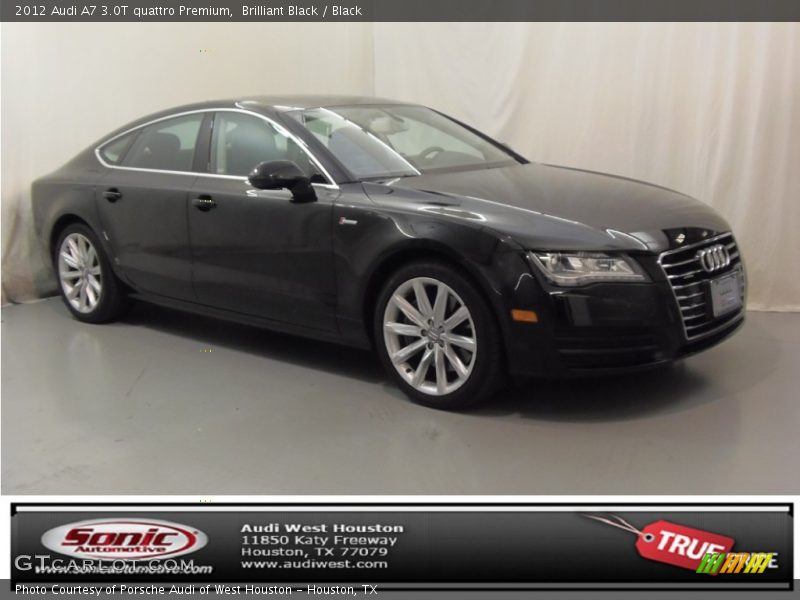Brilliant Black / Black 2012 Audi A7 3.0T quattro Premium