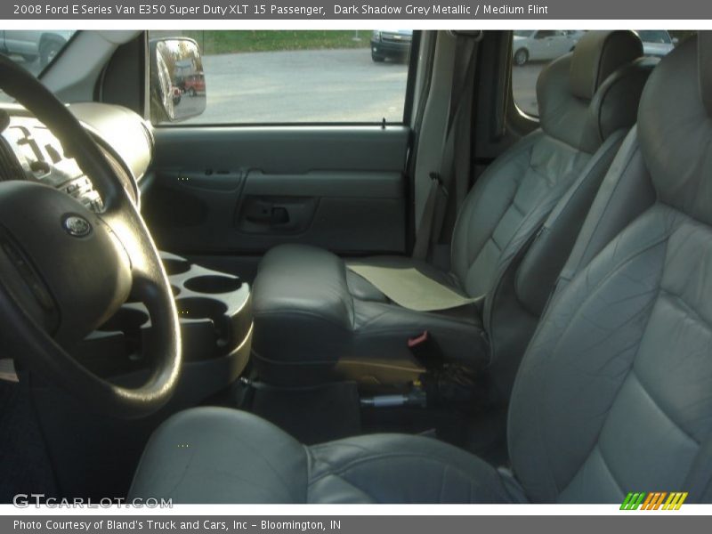 Dark Shadow Grey Metallic / Medium Flint 2008 Ford E Series Van E350 Super Duty XLT 15 Passenger