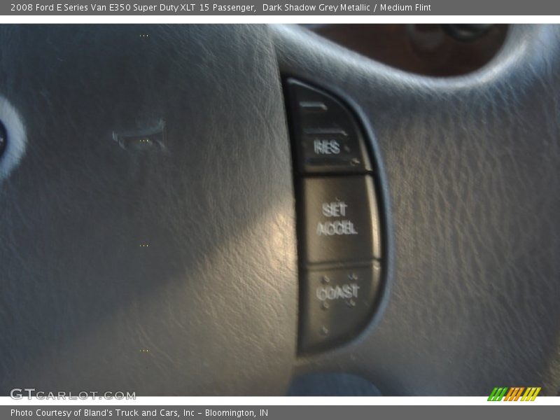 Dark Shadow Grey Metallic / Medium Flint 2008 Ford E Series Van E350 Super Duty XLT 15 Passenger