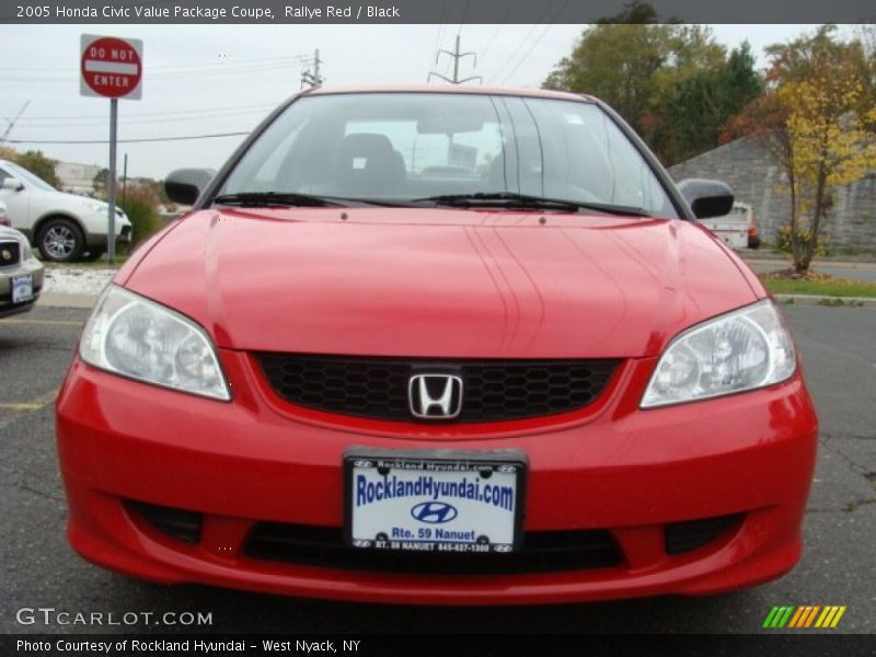 Rallye Red / Black 2005 Honda Civic Value Package Coupe