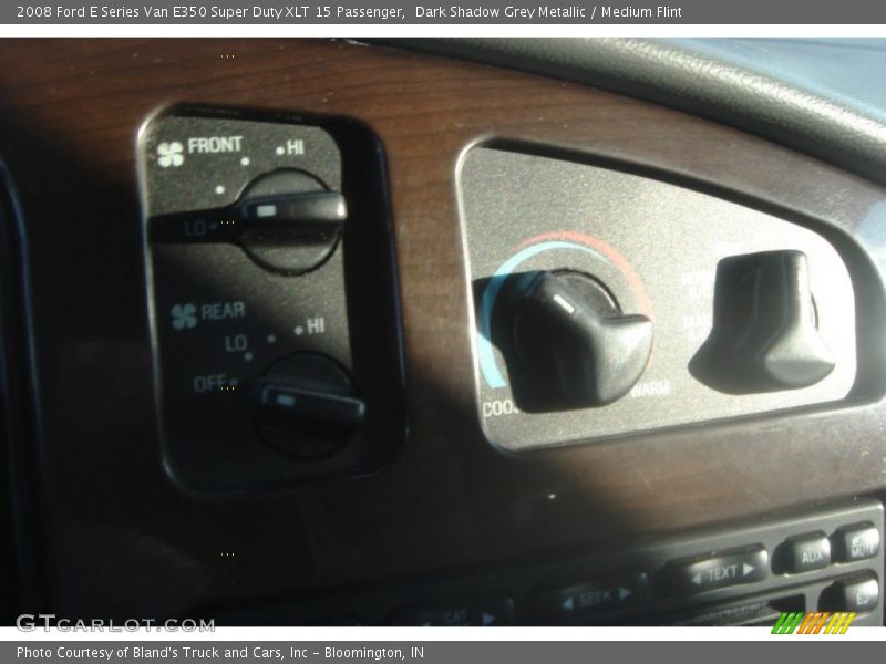 Dark Shadow Grey Metallic / Medium Flint 2008 Ford E Series Van E350 Super Duty XLT 15 Passenger