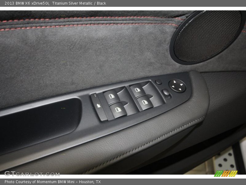Titanium Silver Metallic / Black 2013 BMW X6 xDrive50i