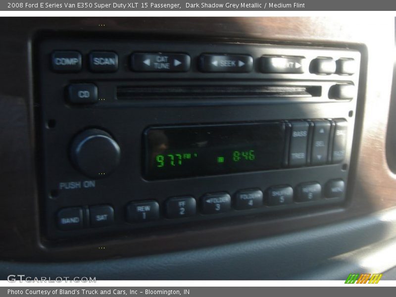 Dark Shadow Grey Metallic / Medium Flint 2008 Ford E Series Van E350 Super Duty XLT 15 Passenger