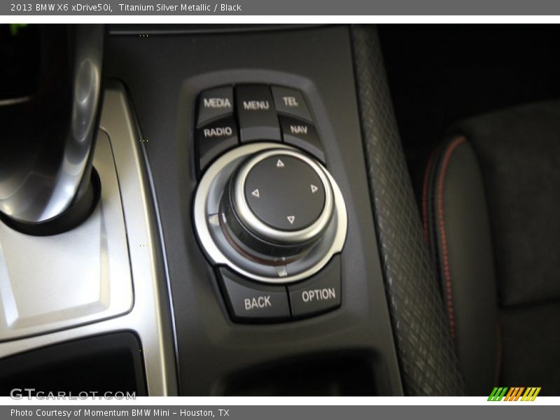 Titanium Silver Metallic / Black 2013 BMW X6 xDrive50i