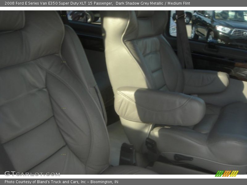Dark Shadow Grey Metallic / Medium Flint 2008 Ford E Series Van E350 Super Duty XLT 15 Passenger