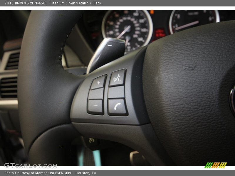 Titanium Silver Metallic / Black 2013 BMW X6 xDrive50i