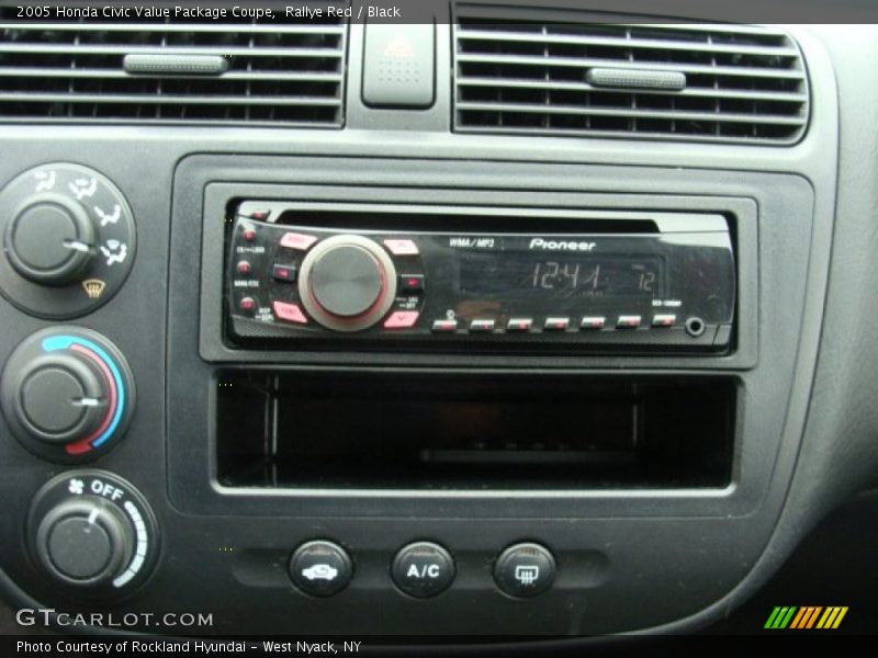 Rallye Red / Black 2005 Honda Civic Value Package Coupe