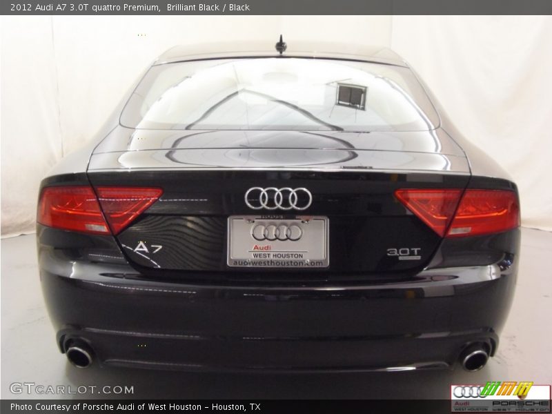 Brilliant Black / Black 2012 Audi A7 3.0T quattro Premium