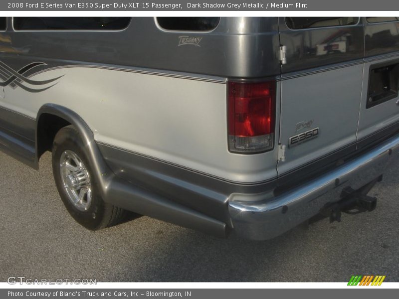 Dark Shadow Grey Metallic / Medium Flint 2008 Ford E Series Van E350 Super Duty XLT 15 Passenger