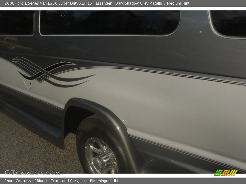 Dark Shadow Grey Metallic / Medium Flint 2008 Ford E Series Van E350 Super Duty XLT 15 Passenger