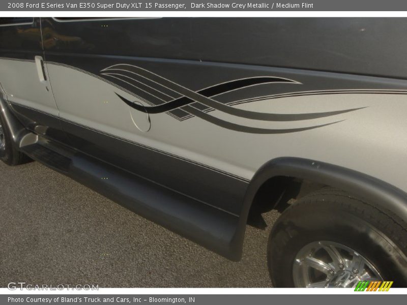 Dark Shadow Grey Metallic / Medium Flint 2008 Ford E Series Van E350 Super Duty XLT 15 Passenger